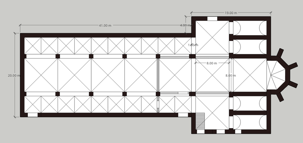 Plan der Kirche